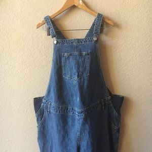 maternity jean overalls